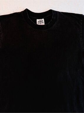 Pro 5 Super Heavy | Black | Crewneck Short Sleeve T-Shirt | Size Medium